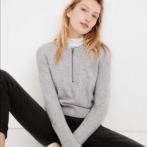 MADEWELL York Half-Zip Pullover Sweater S